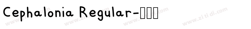 Cephalonia Regular字体转换